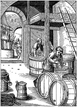 Пивовары за работой. XVIстолетие