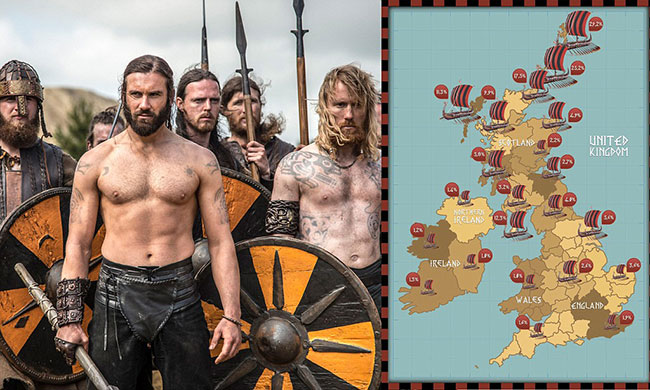 Почти миллион британцев имеют корни викингов 