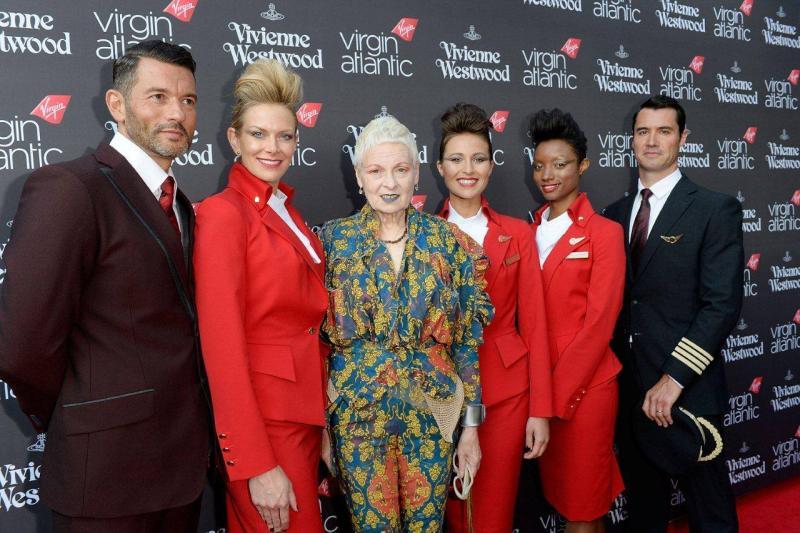 Вествуд создала униформу для Virgin Atlantic