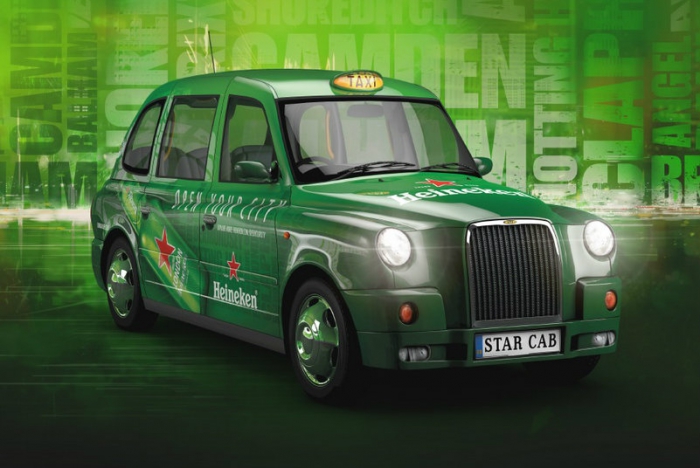 Heineken помогает лондонцам открыть свой город с помощью фирменных такси.