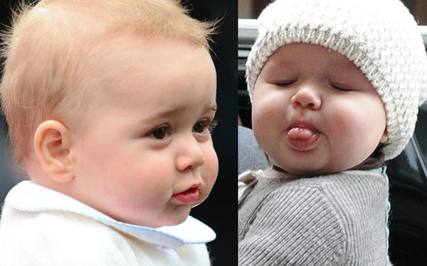 В Британии принц Джордж и Харпер Бэкхэм стали любимыми малышами 