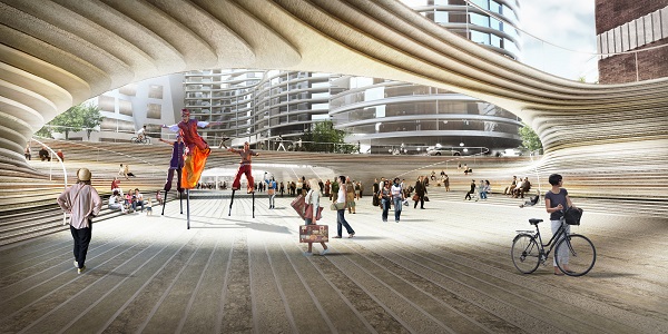 Концепт площади в Лондоне от датского архитектора 