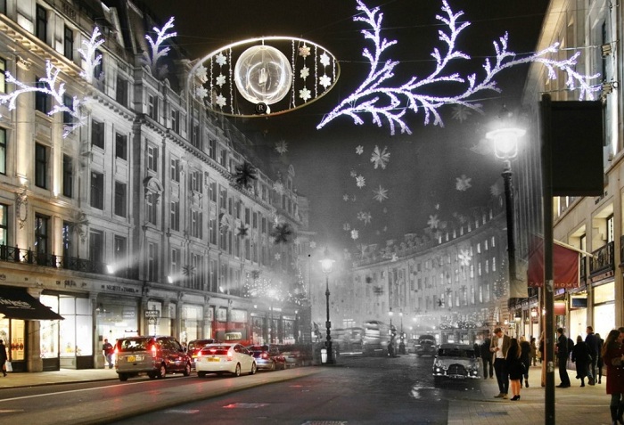 Рождественский Лондон сквозь призму времени.