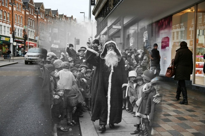 1926 год. Санта Клаус начинает ходить по улицам со 2 ноября.