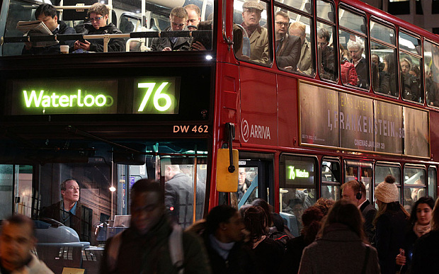 13 января - забастовка водителей лондонских автобусов