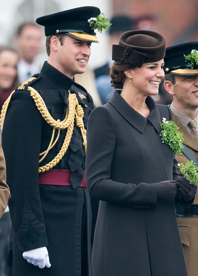  Беременная Кейт Миддлтон и принц Уильям посетили парад в честь Дня святого Патрика